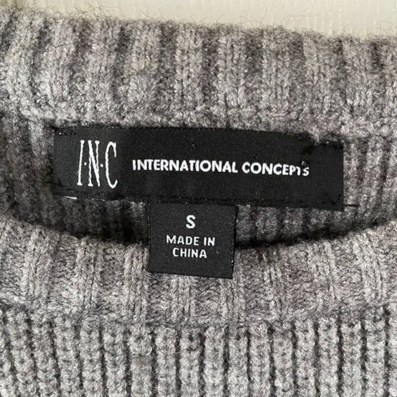 I.N.C. International Concepts Gray & Black Sweater - Picture 6 of 10
